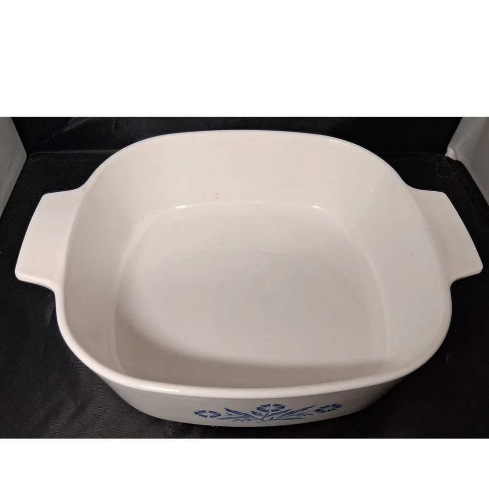 Vintage Corning Ware Blue Cornflower 2 Quart Casserole Dish A-2-B with Glass Lid